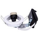 SLV 1000718 Pika QPAR51, Deckeneinbauleuchte, schwenkbar, Weiß, max. 50W 10 cm