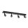 SLV 1002029 Puri CW, Indoor Wand- und Deckenaufbauleuchte, quad, QPAR51, Schwarz, 4x50W 56x5,6x8,6 cm