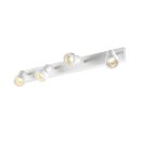 SLV 1002030 Puri CW, Indoor Wand- & Deckenaufbauleuchte, quad, QPAR51, Weiß, 4x50W 56x5,6x8,6 cm