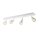 SLV 1002030 Puri CW, Indoor Wand- & Deckenaufbauleuchte, quad, QPAR51, Weiß, 4x50W 56x5,6x8,6 cm