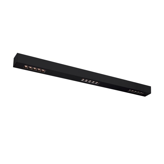 SLV 1000686 Q-Line CL, LED Indoor Deckenaufbauleuchte, 1m, BAP, Schwarz, 3000K 100x6x6 cm