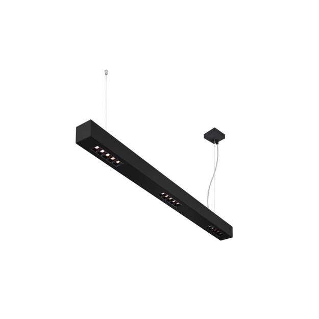 SLV 1000927 Q-Line PD, LED Indoor Pendelleuchte, 1m, BAP, Schwarz, 3000K 100x6x6 cm