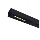 SLV 1000933 Q-Line PD, LED Indoor Pendelleuchte, 1m, BAP, Schwarz, 4000K 100x6x6 cm