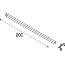 SLV 1000694 Q-Line CL, LED Indoor Deckenaufbauleuchte, 2m, BAP, Weiß, 4000K 200x6x6 cm