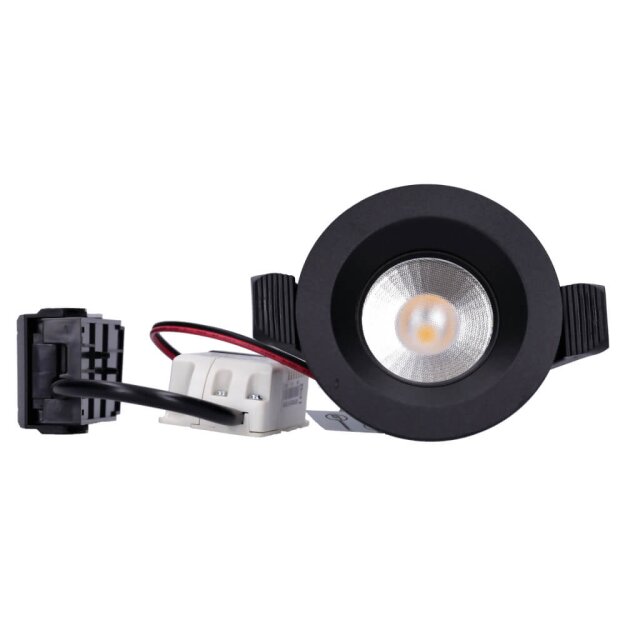 SLV 1003038 Dingilo Indoor LED Deckeneinbauleuchte Schwarz 3000K schwenkbar 4 cm