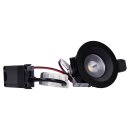 SLV 1003038 Dingilo Indoor LED Deckeneinbauleuchte Schwarz 3000K schwenkbar 4 cm