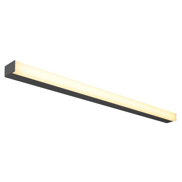SLV 1001286 Sight LED, Wand- & Deckenleuchte, 1200mm, Schwarz 114x4,5x6,5 cm