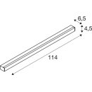 SLV 1001286 Sight LED, Wand- & Deckenleuchte, 1200mm, Schwarz 114x4,5x6,5 cm