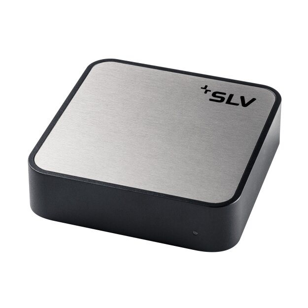 SLV 1002411 Valeto® Gateway, Metall gebürstet/Schwarz 10,6x10,6x2,6 cm