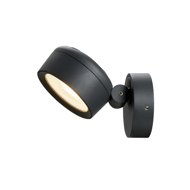 SLV 1002903 Eskina Spot Outdoor Wand- & Deckenaufbauleuchte Anthrazit IP65 dimmbar 22,3 cm