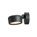 SLV 1002903 Eskina Spot Outdoor Wand- & Deckenaufbauleuchte Anthrazit IP65 dimmbar 22,3 cm