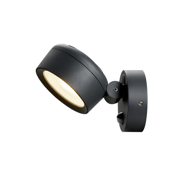 SLV 1002904 Eskina Spot Sensor Outdoor Wand- & Deckenaufbauleuchte Anthrazit IP65 dimmbar 22,3 cm