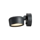 SLV 1002904 Eskina Spot Sensor Outdoor Wand- & Deckenaufbauleuchte Anthrazit IP65 dimmbar 22,3 cm
