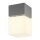 SLV 1000835 Square C LED, LED Outdoor Deckenaufbauleuchte, IP44, Edelstahl 316, 3000K 13x13x22,5 cm