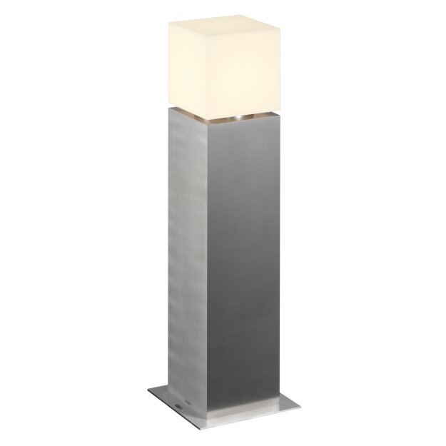 SLV 1000345 Square Pole 60, E27, Outdoor Stehleuchte, Edelstahl 304, max. 20W, IP44 13x13x60 cm