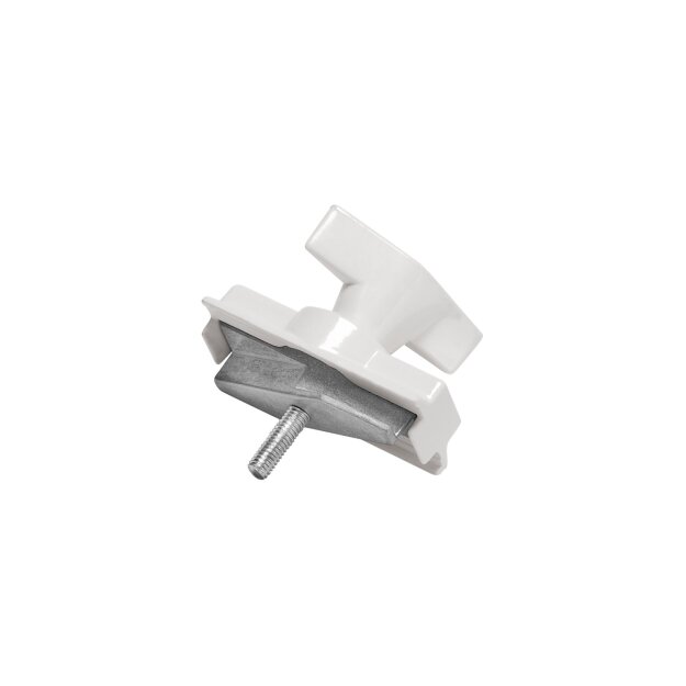 SLV 1001395 Leuchtenadapter, mechanisch für S-Track 3-Phasen Schiene, Verkehrsweiß 6,6x6,6x3,1 cm