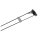 SLV 139072 Seilleuchte, für Tenseo Niedervolt-Seilsystem, QR-C51, Chrom, 1 Stück 3x60x1,1 cm