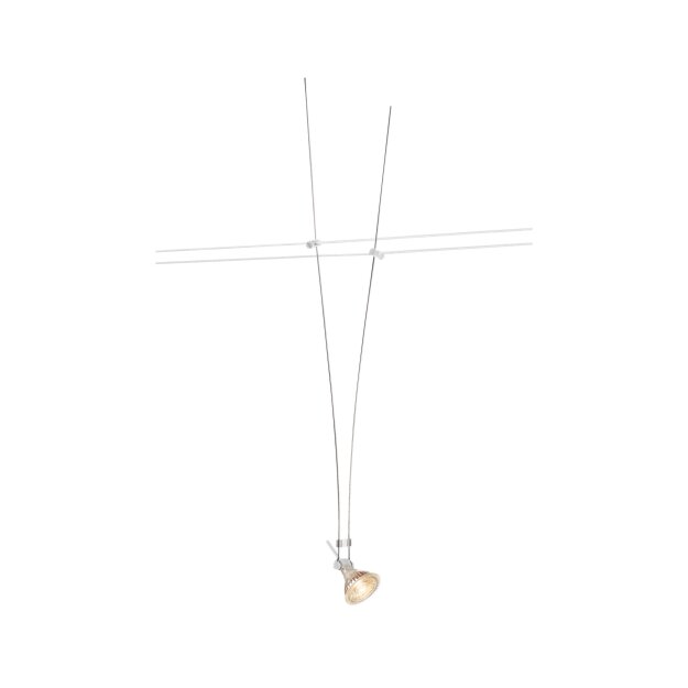SLV 139071 Seilleuchte, für Tenseo Niedervolt-Seilsystem, QR-C51, Weiß, 1 Stück 3x60x1,1 cm