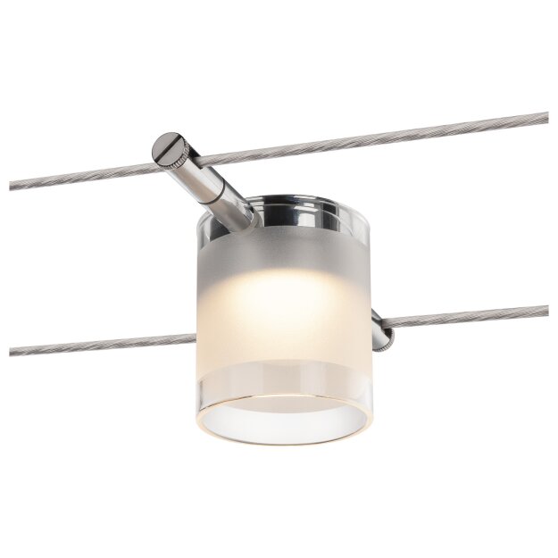 SLV 1002690 Comet, Seilleuchte für Tenseo Niedervolt-Seilsystem, 2700K, Chrom 18,5x7,5 cm