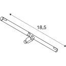 SLV 139092 Cosmic, Lampenhalter für Tenseo Niedervolt-Seilsystem, QR-C51, Chrom, schwenkbar, 2 Stück 18,5x3x3,1 cm