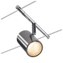 SLV 1002696 Tenseo Noblo, Seilleuchte für Niedervolt-Seilsystem 2700K Chrom 8,8x18,6x11,1 cm