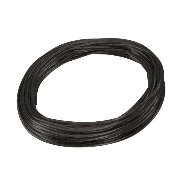 SLV 139030 Niedervolt-Seil, für Tenseo Niedervolt-Seilsystem, Schwarz, 4mm², 20m 2000x cm