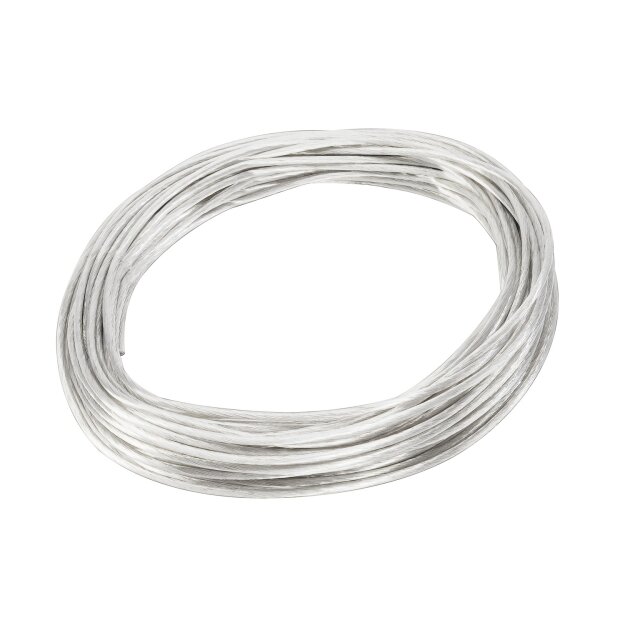 SLV 139031 Niedervolt-Seil, für Tenseo Niedervolt-Seilsystem, Weiß, 4mm², 20m 2000x cm