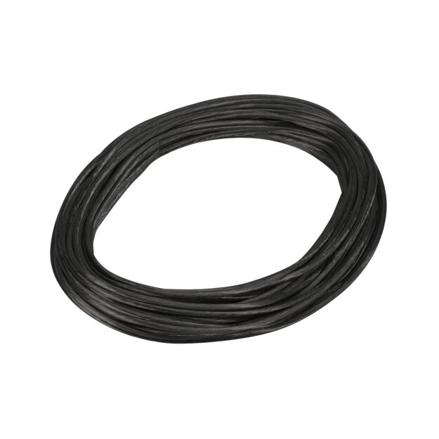 SLV 139050 Niedervolt-Seil, für Tenseo Niedervolt-Seilsystem, Schwarz, 6mm², 20m 2000x cm