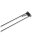 SLV 139082 Teleskop, Seilleuchte für Tenseo Niedervolt-Seilsystem, QR-C51, Chrom, B/H/T 4,5/21-52/1 cm 4,5x25,5x1 cm