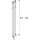 SLV 139081 Teleskop, Seilleuchte für Tenseo Niedervolt-Seilsystem, QR-C51, Weiß, B/H/T 4,5/21-52/1 cm 4,5x25,5x1 cm