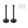 SLV 186340 Umlenker, für Tenseo Niedervolt-Seilsystem, lang, Schwarz, 2 Stück 16 cm