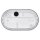 SLV 229931 Terang 2 Wand- & Decken- leuchte, oval, Weiß, 3000K, IP44 19,8x11x7,5 cm