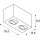 SLV 1002005 Triledo Double, Indoor Deckenaufbauleuchte, QPAR51, Schwarz, ma 10W 16,25x8,5x9,5 cm