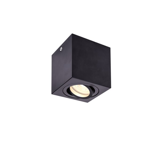 SLV 1002013 Triledo CL, Indoor Deckenaufbauleuchte, QPAR51, Schwarz, ma 10W 8,5x8,5x9,5 cm