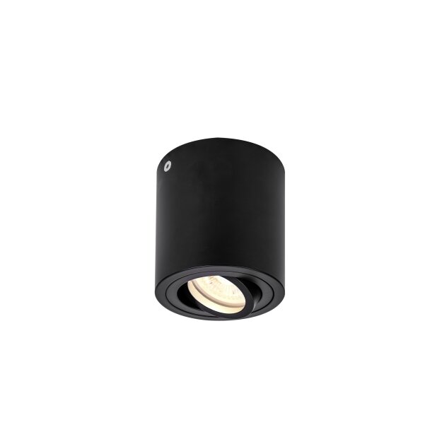 SLV 1002010 Triledo CL, Indoor Deckenaufbauleuchte, QPAR51, Schwarz, ma 10W 9,5 cm