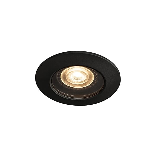 SLV 1001930 Varu QPAR51 DL, Outdoor Deckeneinbauleuchte, Schwarz, IP20/65 8 cm
