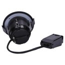 SLV 1001930 Varu QPAR51 DL, Outdoor Deckeneinbauleuchte, Schwarz, IP20/65 8 cm