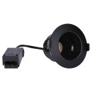 SLV 1001930 Varu QPAR51 DL, Outdoor Deckeneinbauleuchte, Schwarz, IP20/65 8 cm