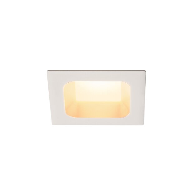 SLV 112682 Verlux, Einbauleuchte, LED, 3000K, Mattweiß, L/B/T 8,5/8,5/4,5 cm, 10W