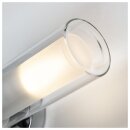 SLV 1002229 WL 106 Wandleuchte, doppel Glas, Chrom 2xE14 9,5x41x11 cm