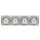 Busch-Jaeger Set: 4x 20 EUCB-914 Steckdose + 1724-914 4-fach Rahmen Alpinweiß Balance SI