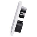 Jung Smart Radio DAB Bluetooth Komplett-Set Weiß mit Lautsprecher und 2-fach Rahmen LS982WW