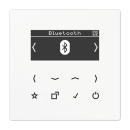 Jung Smart Radio DAB Bluetooth Komplett-Set Weiß mit Lautsprecher und 2-fach Rahmen LS982WW