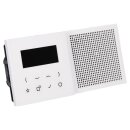Jung Smart Radio DAB Bluetooth Komplett-Set Weiß mit Lautsprecher und 2-fach Rahmen LS982WW