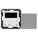 Jung Smart Radio DAB Bluetooth Komplett-Set Weiß mit Lautsprecher und 2-fach Rahmen A5582WW