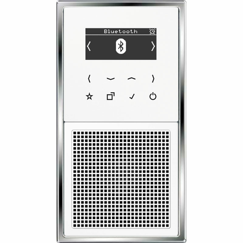Jung Smart Radio DAB Bluetooth KomplettSet Weiß mit