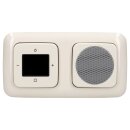 Busch-Jaeger Duro 2000 SI UP Digitalradio Set:  8215U Duro 2000 SI Set Lautsprecher Radioeinheit Abdeckungen und 2-fach Rahmen Weiß
