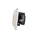 Busch-Jaeger Duro 2000 SI UP Digitalradio Set:  8215U Duro 2000 SI Set Lautsprecher Radioeinheit Abdeckungen und 2-fach Rahmen Weiß