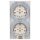 Busch-Jaeger Steckdosen Set: 2x 20 EUC-914 Steckdose + 1722-914 2-fach Rahmen Alpinweiß Balance SI
