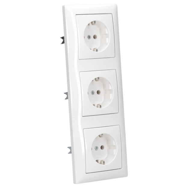 Set Busch Jaeger De Enchufe E Interruptor – Modelo Balance SI, Blanco Alpino, Para Montaje En Pared